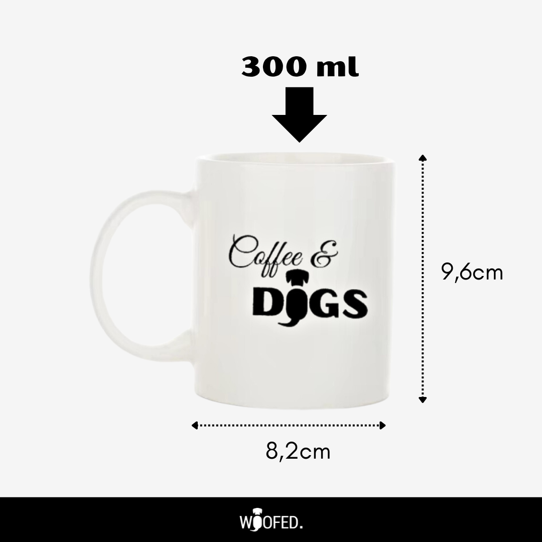 Tasse Coffee & Dogs - für 300ml Kaffee