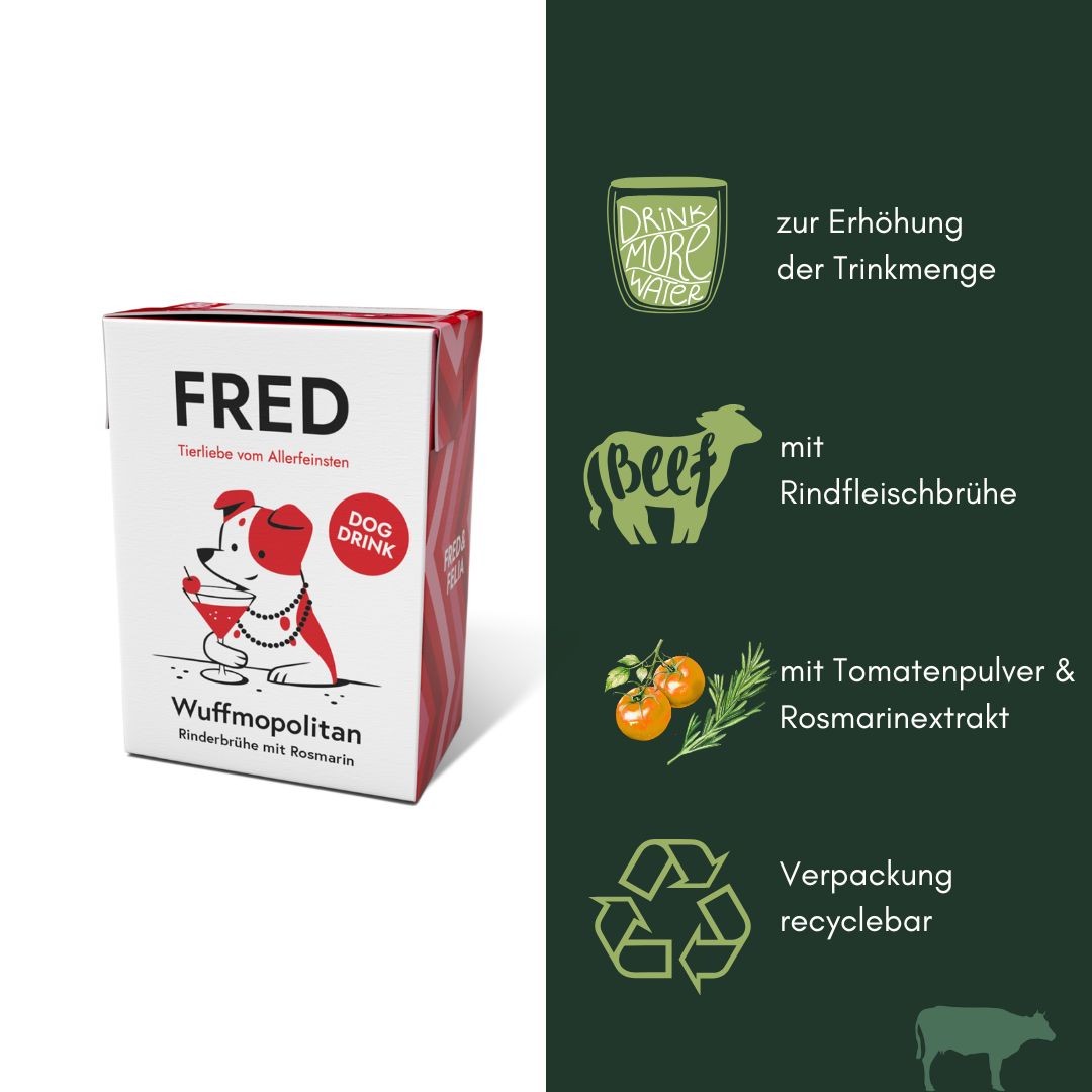 Dog Drink Wuffmopolitan Rind