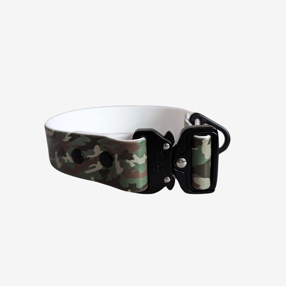 UV Biothane Halsband Green Camo - WOOFED.