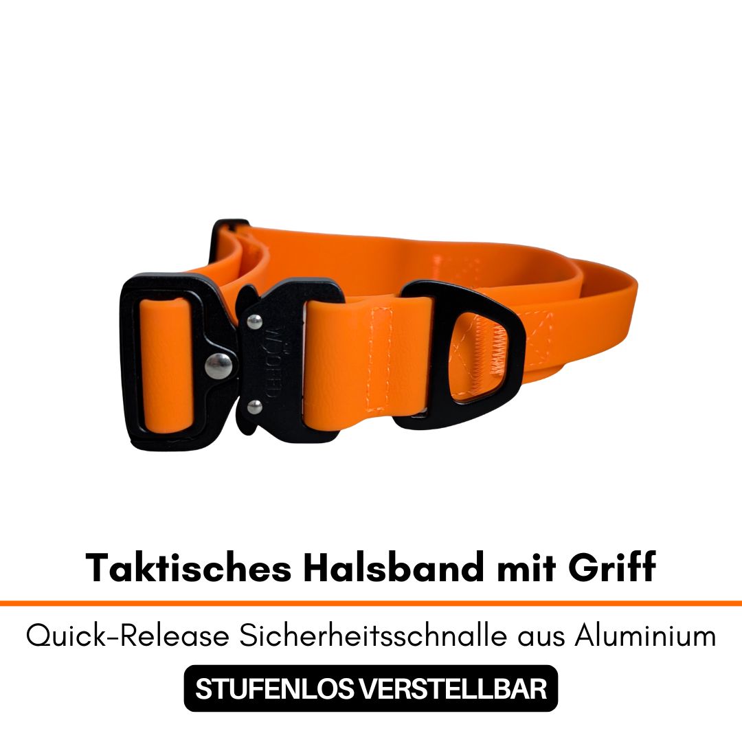 Halsband-Leinen-Set WOOFLEX® Sunset Orange