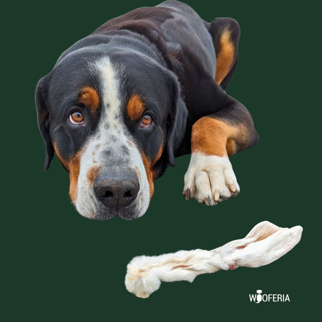 Kaninchenohren mit Fell