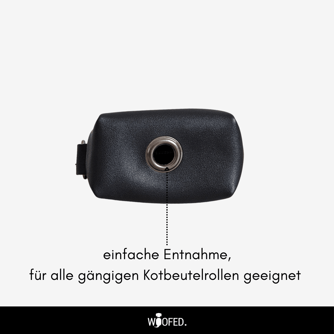 Kotbeutelspender Black Onyx - WOOFED.