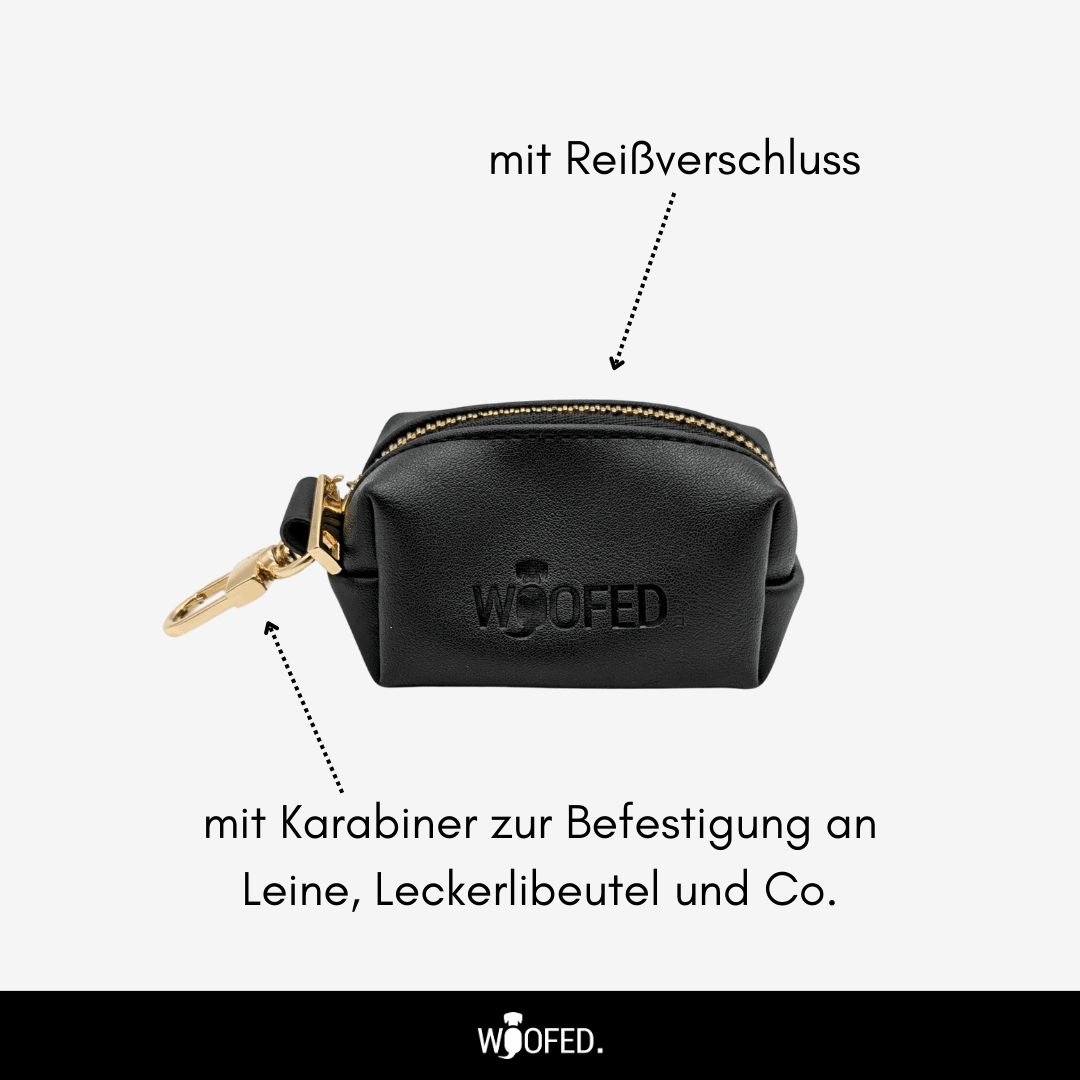 Kotbeutelspender Black & Gold - WOOFED.