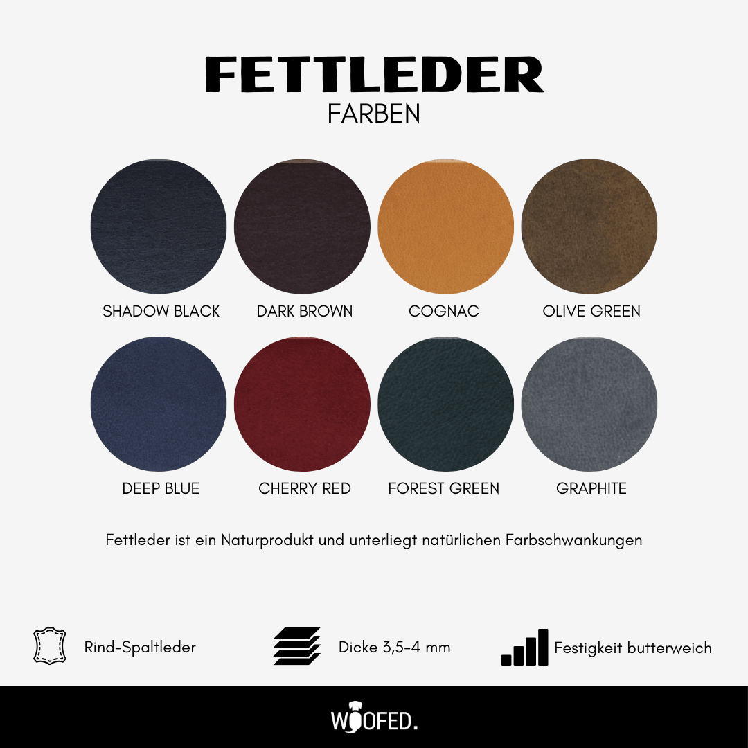 Leder Halsband Zugstopp - WOOFED.