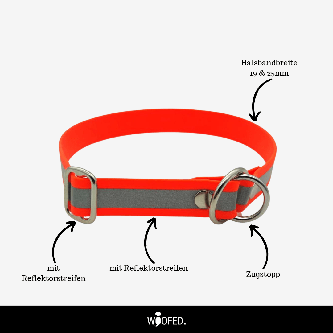 Biothane Reflective Halsband Zugstopp - WOOFED.