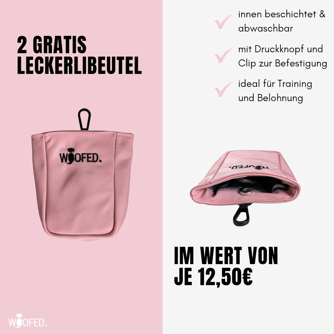 Multifunktionale Gassitasche - 2 in 1 Bauchtasche & Schultertasche Altrosa