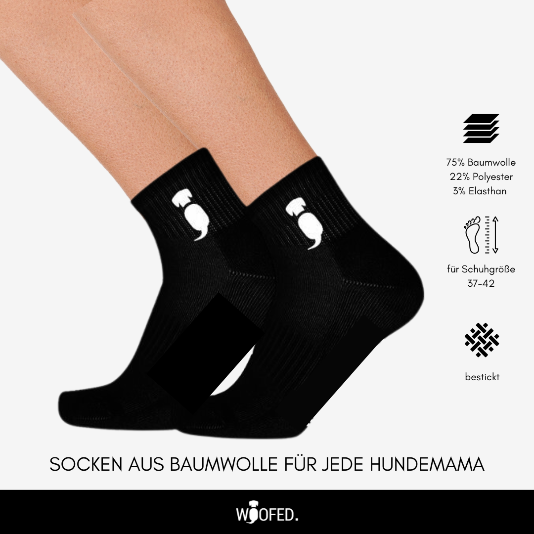 Sneaker Socken HUND aus Baumwolle