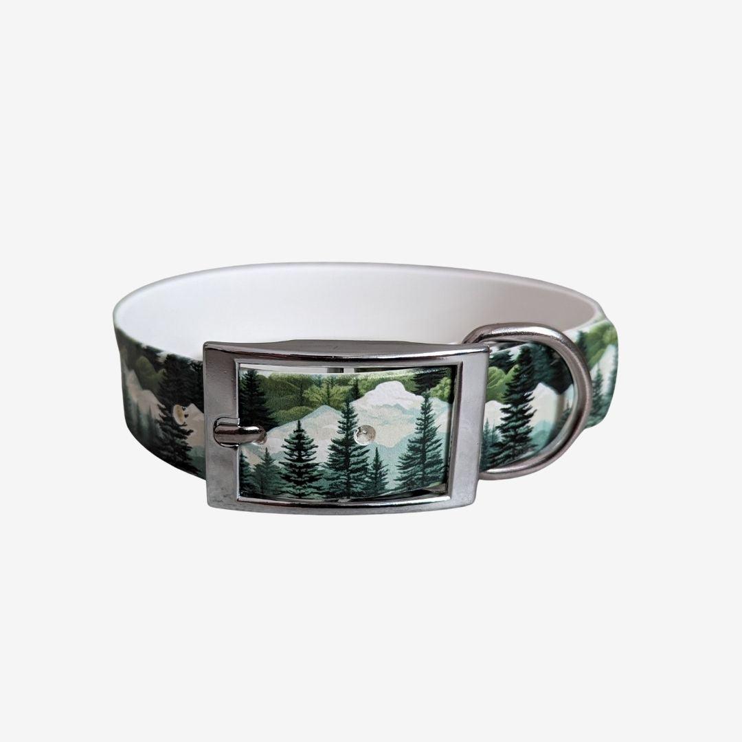 UV Biothane Halsband Forest Mountain - WOOFED.