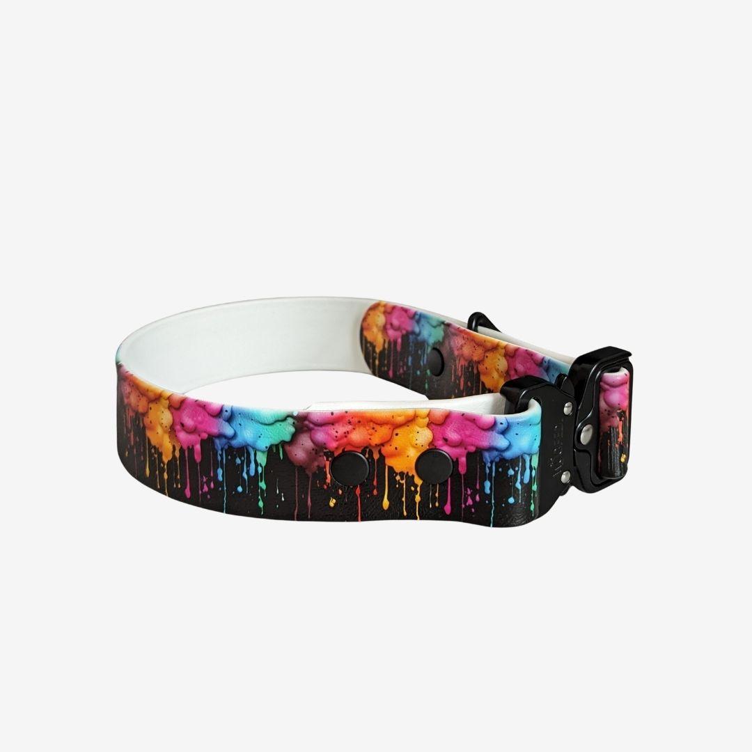 UV Biothane Halsband Color Splash - WOOFED.