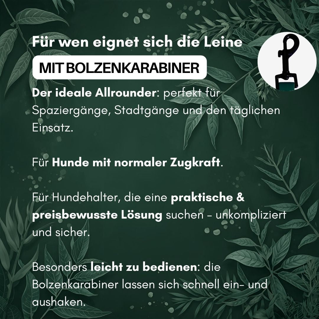 Führleine WOOFLEX® Classic verstellbar Hunting Green