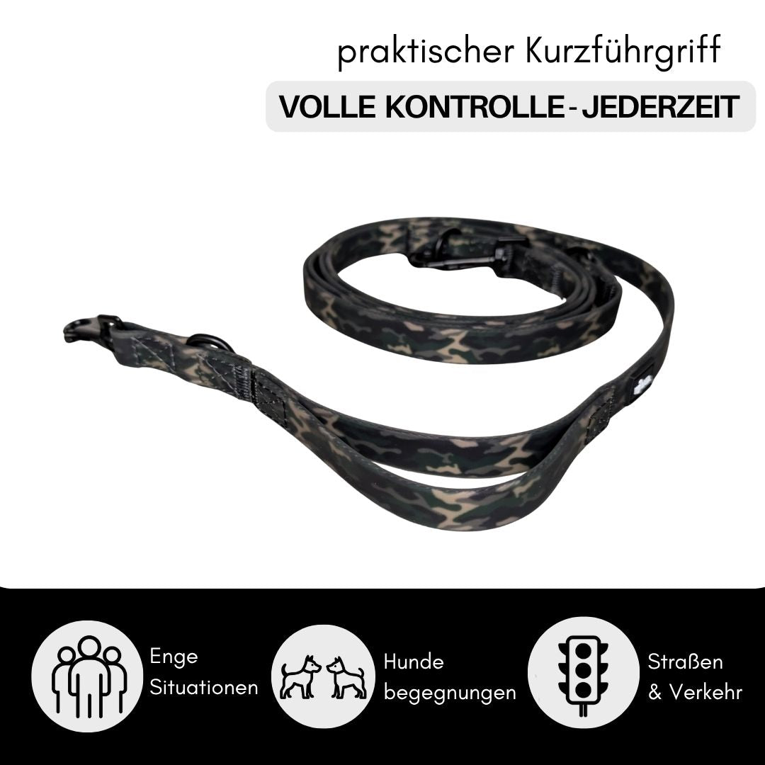 Führleine WOOFLEX® Classic verstellbar Woodland Camo
