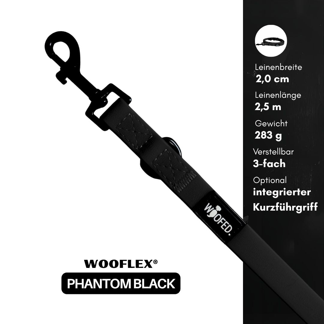 Führleine WOOFLEX® Classic verstellbar Phantom Black
