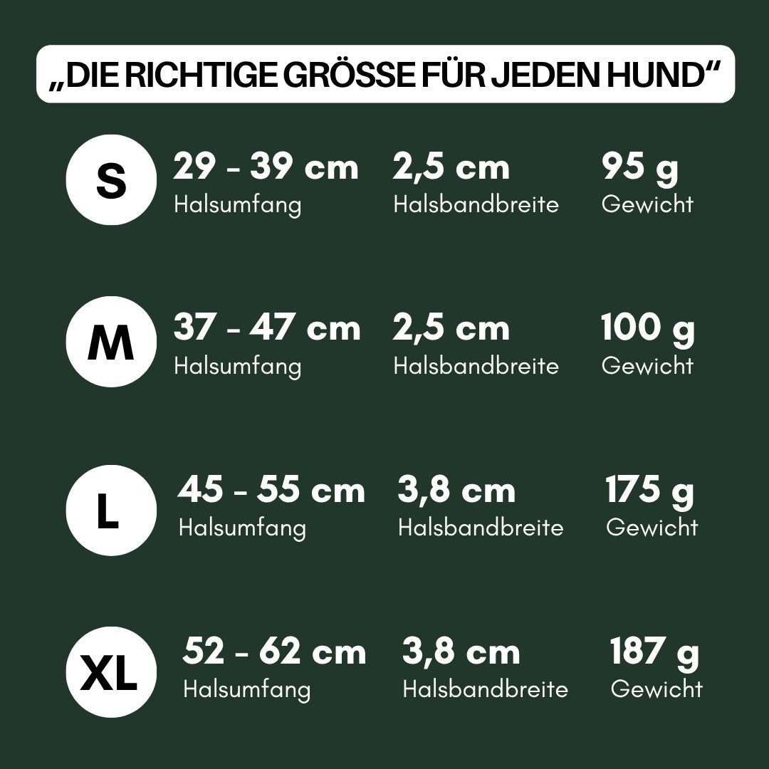 Halsband WOOFLEX® Classic verstellbar Hunting Green