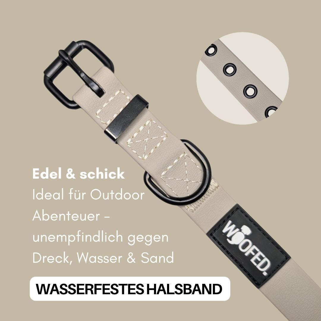 Halsband WOOFLEX® Classic verstellbar Desert Sand