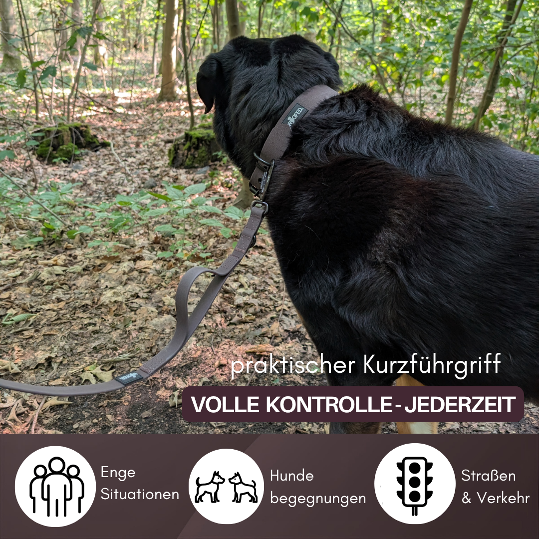 Führleine WOOFLEX® Pro verstellbar Espresso