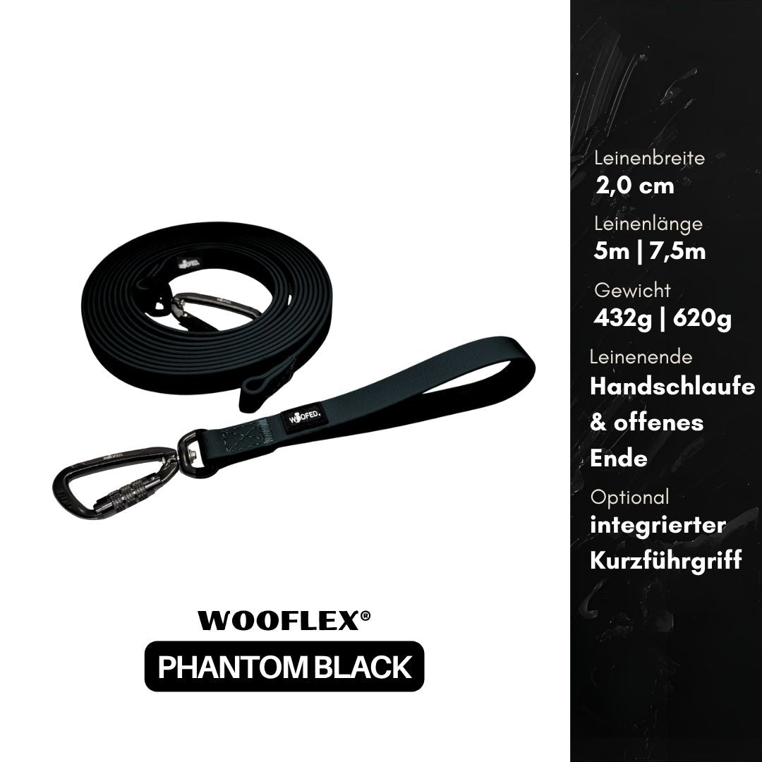 multifunktionale Schleppleine WOOFLEX® Phantom Black