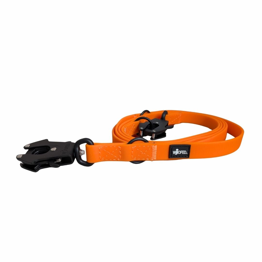 Führleine WOOFLEX® Tactical verstellbar Sunset Orange