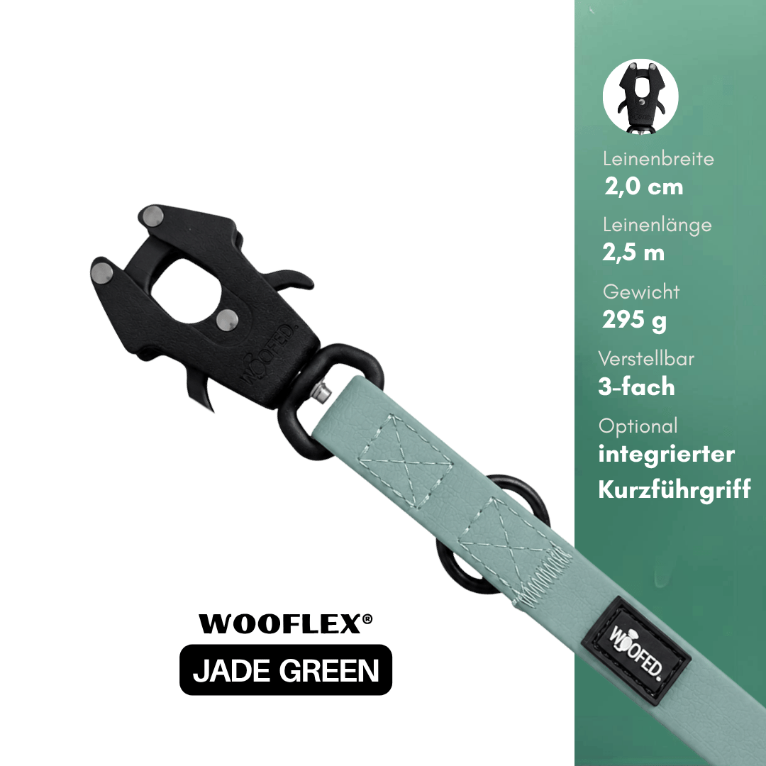 Führleine WOOFLEX® Tactical verstellbar Jade Green