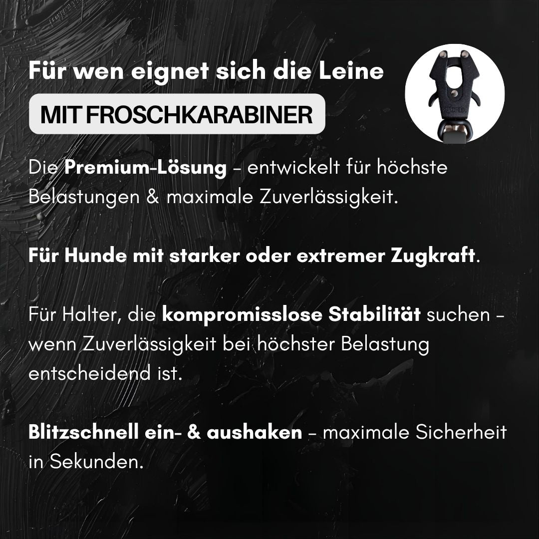 Führleine WOOFLEX® Tactical verstellbar Phantom Black