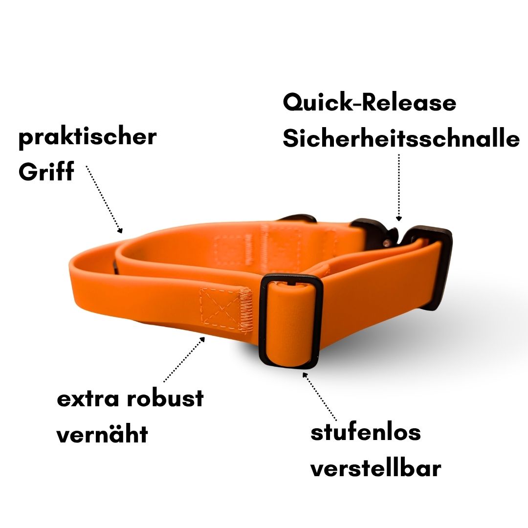 Halsband WOOFLEX® Tactical verstellbar Sunset Orange