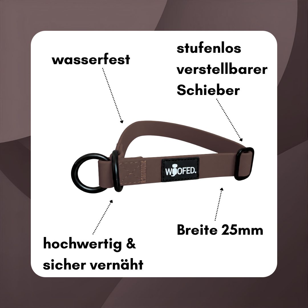 Zugstopphalsband WOOFLEX® Espresso