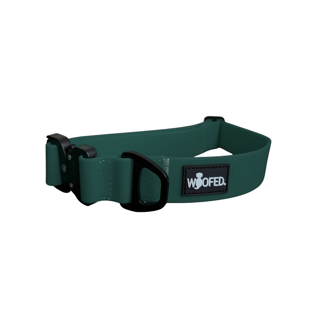 Halsband WOOFLEX® Tactical verstellbar ohne Griff Hunting Green - WOOFED.