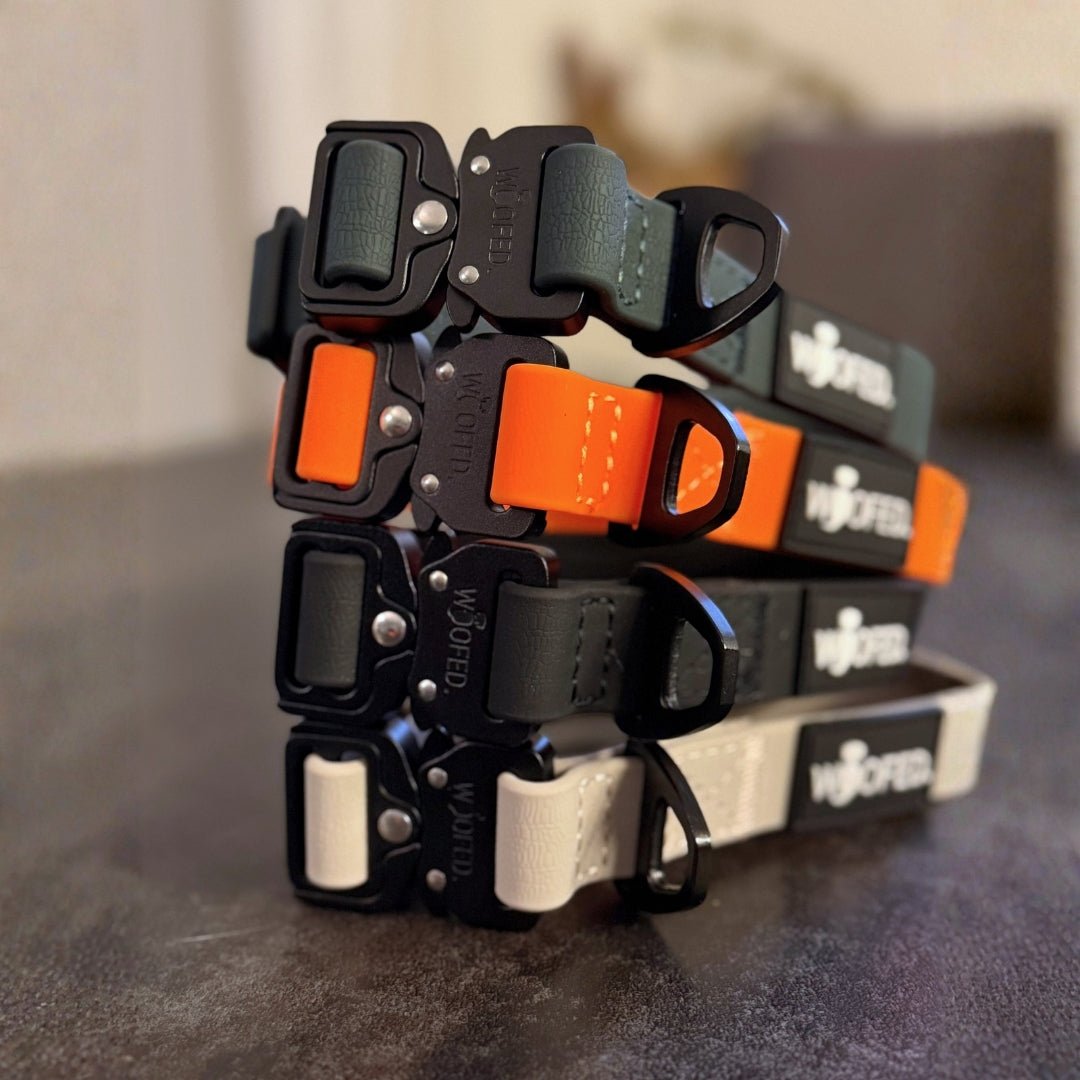 Halsband WOOFLEX® Tactical verstellbar ohne Griff Sunset Orange - WOOFED.
