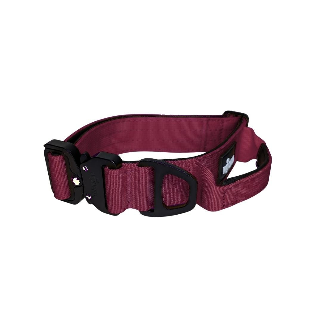 Nylon Tactical Halsband Bordeaux - ultraleicht - WOOFED.