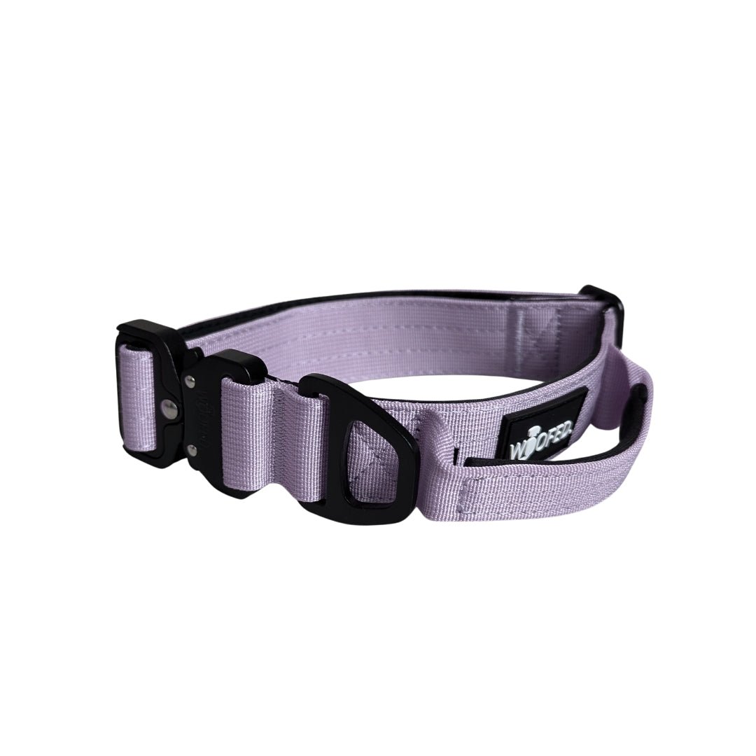 Nylon Tactical Halsband Lilac - ultraleicht - WOOFED.