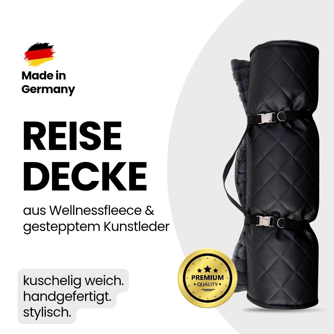 Reisedecke Premium Travel Noir - WOOFED.