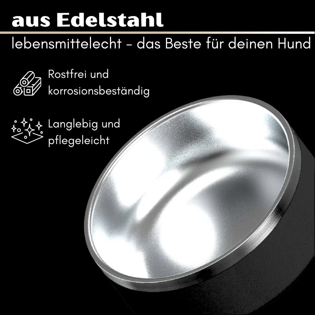 Premium Edelstahlnapf Mystery Black