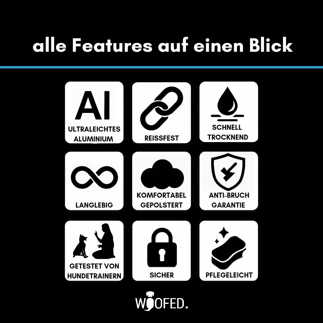 taktisches Nylon Halsband Arctic Sky - ultraleicht