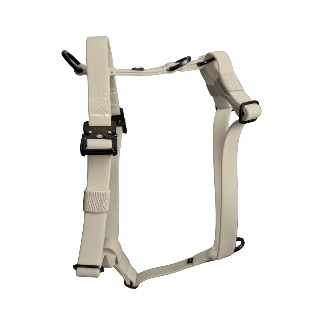 Y-Hundegeschirr WOOFLEX® 4fach-verstellbar mit Griff und Sicherheitsschnallen Desert Sand - wasserfest