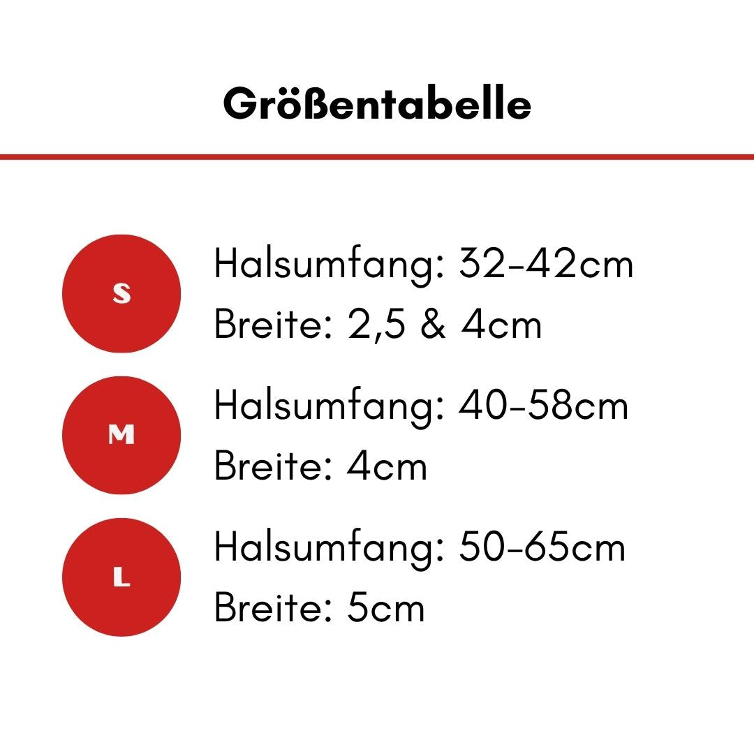 taktisches Nylon Halsband Rosso Red - ultraleicht