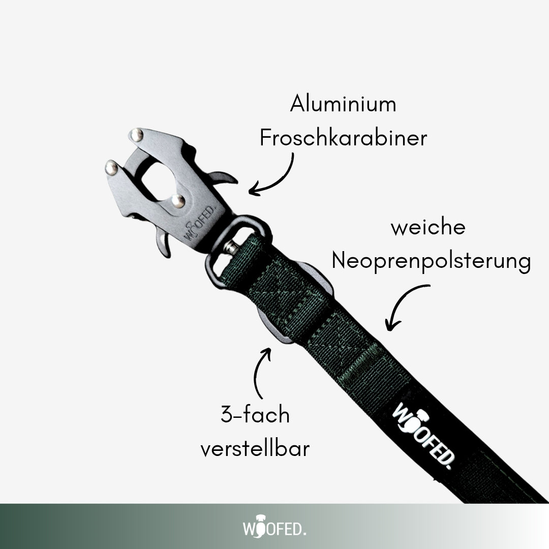 taktische Nylon Führleine Dark Green