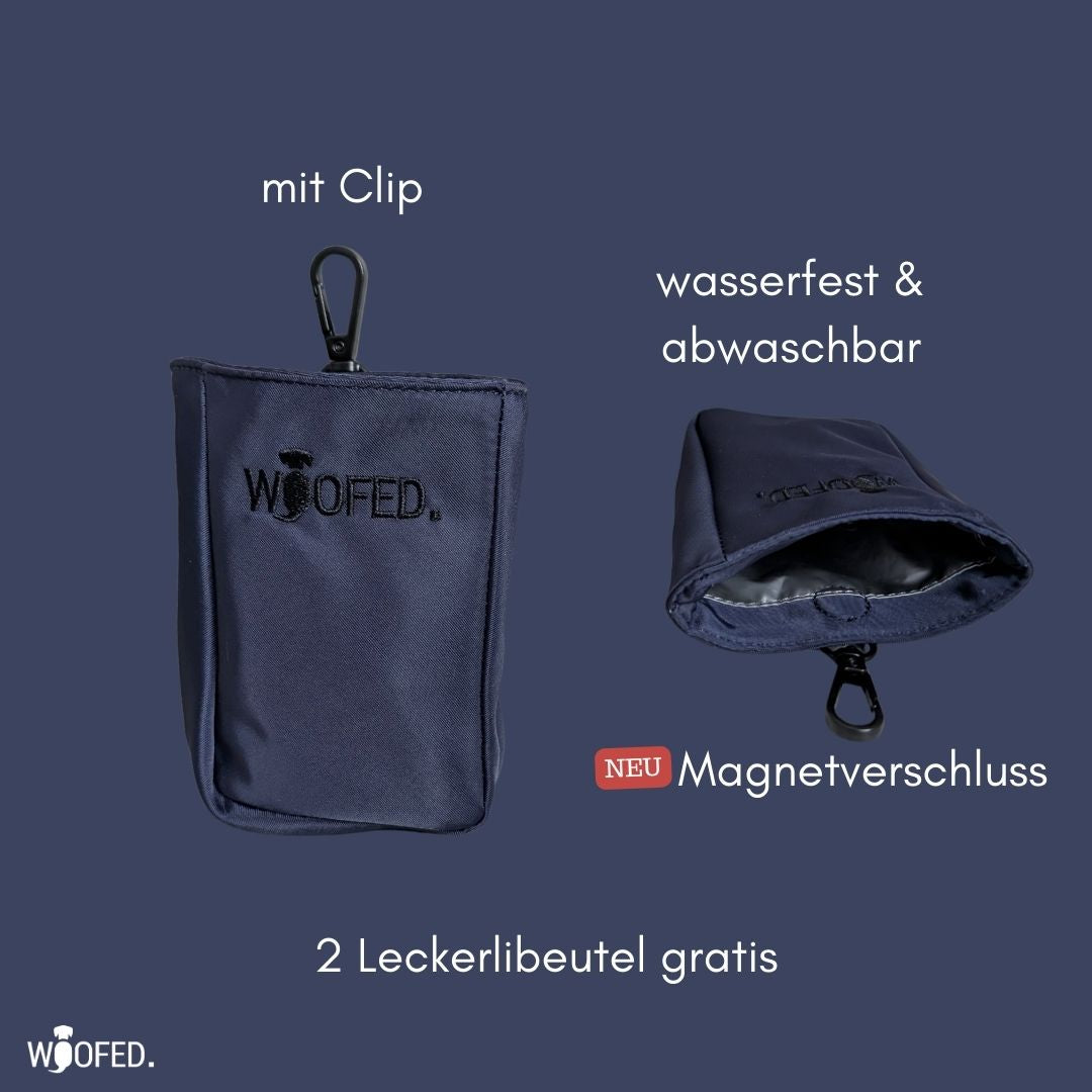 Multifunktionale Gassitasche - 2 in 1 Bauchtasche & Schultertasche Mignight Blue