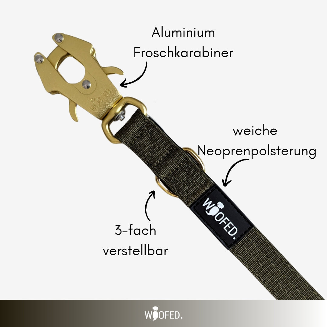 taktische Nylon Führleine Noble Olive