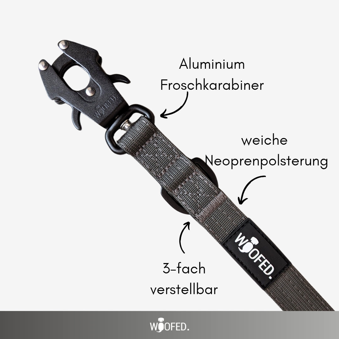 taktische Nylon Führleine Anthracite