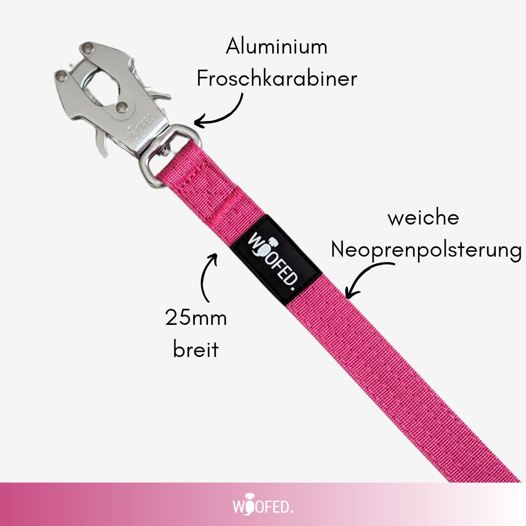 taktische Nylon Führleine Raspberry