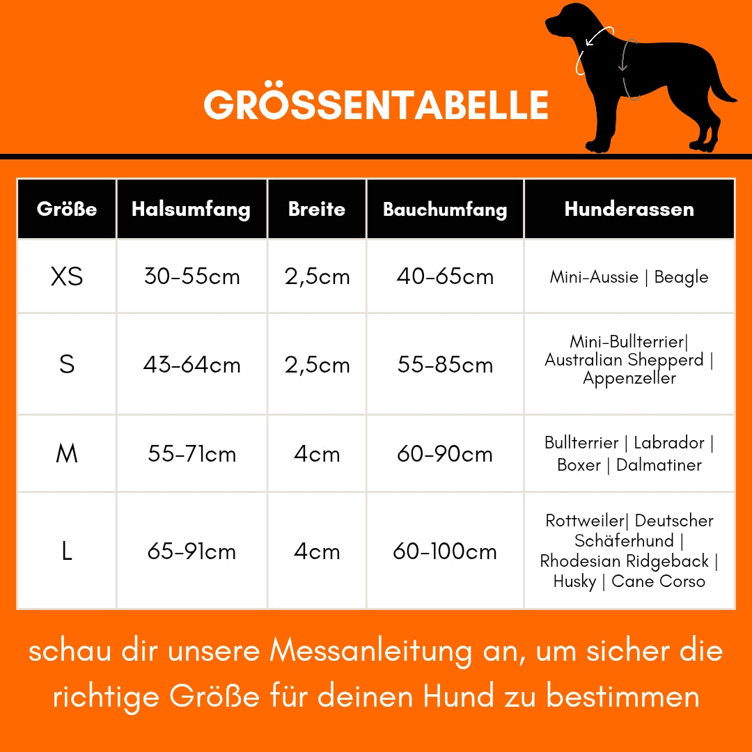 Y-Hundegeschirr WOOFLEX® 4fach-verstellbar mit Griff und Sicherheitsschnallen Sunset Orange - wasserfest