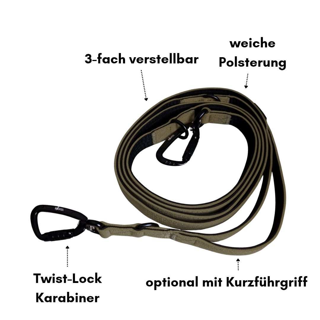Nylon Pro Führleine Military Olive