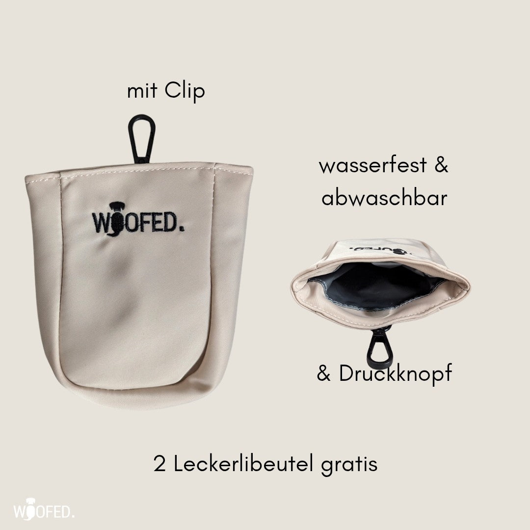 Multifunktionale Gassitasche - 2 in 1 Bauchtasche & Schultertasche Beige