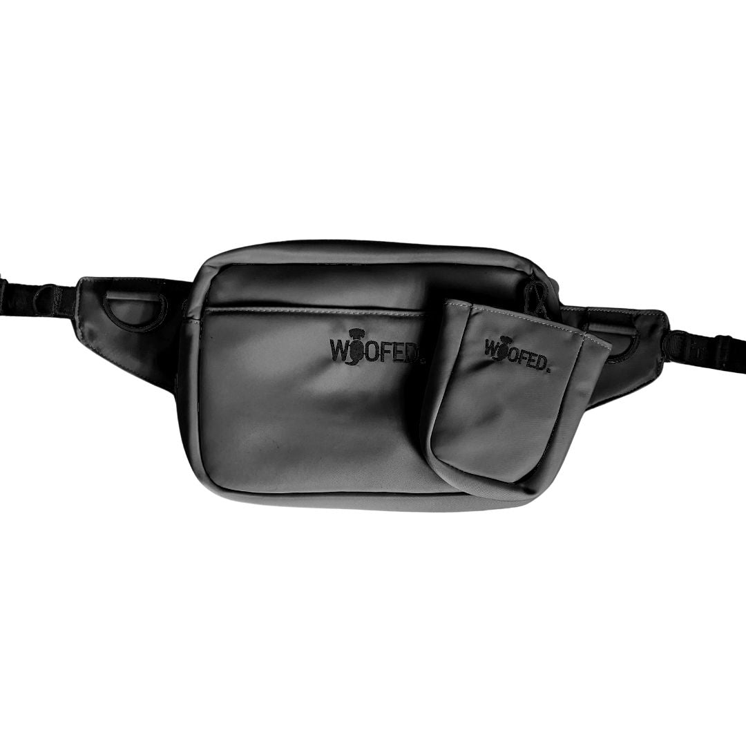 Multifunktionale Gassitasche - 2 in 1 Bauchtasche & Schultertasche Grey