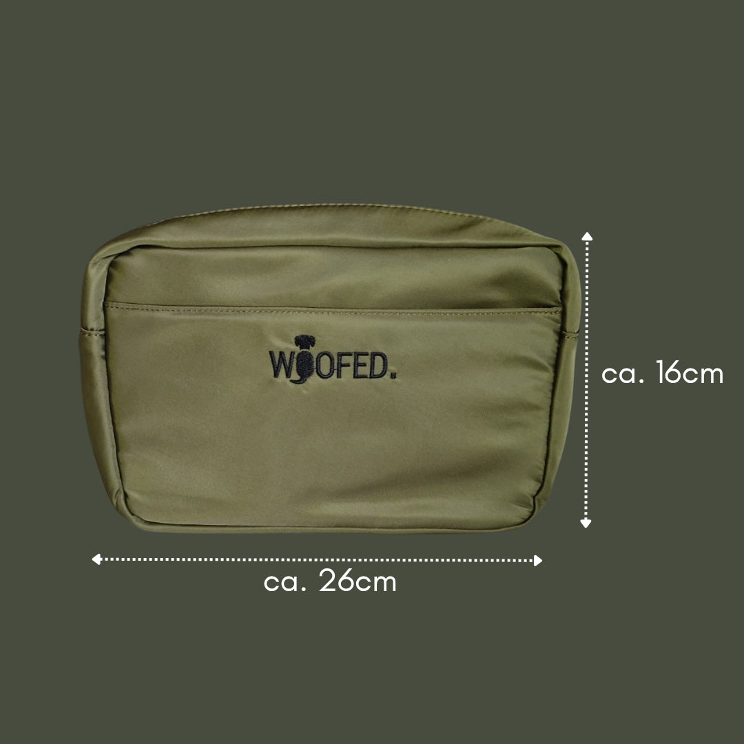 Multifunktionale Gassitasche - 2 in 1 Bauchtasche & Schultertasche Oliv