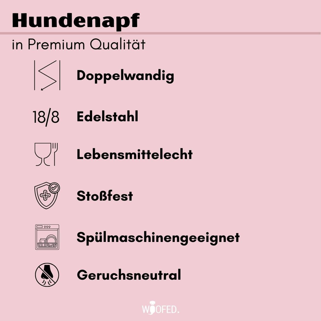 Premium Edelstahlnapf Charming Rose