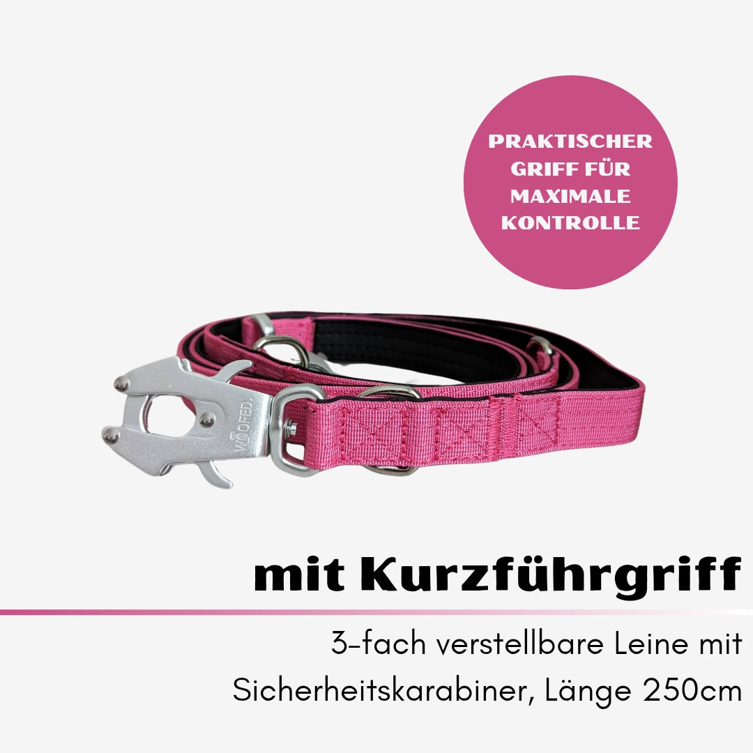 taktische Nylon Führleine Raspberry