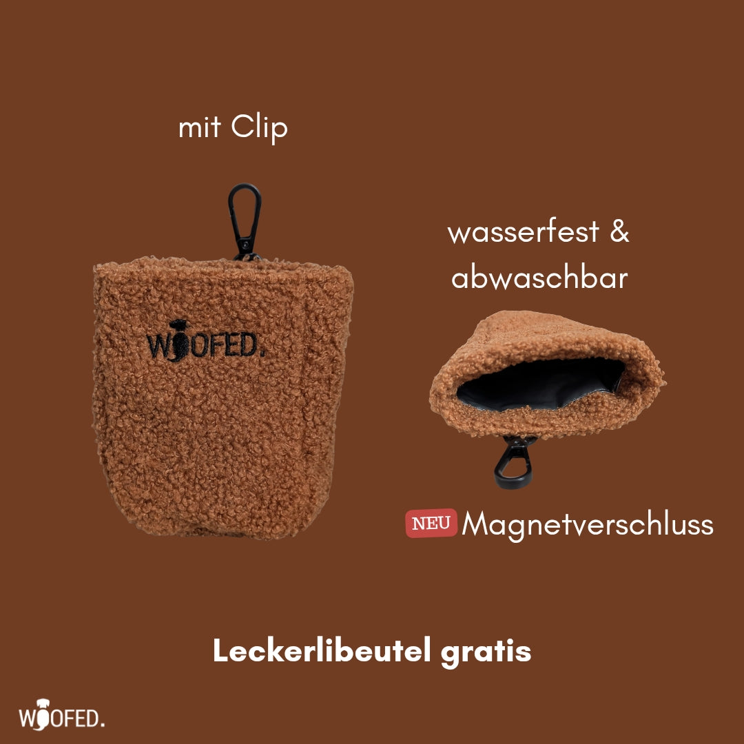 Multifunktionale Teddy Gassitasche - 2 in 1 Bauchtasche & Schultertasche Brown