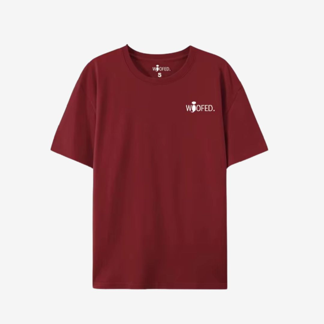 T-Shirt "Life is better with dogs" Unisex Rot