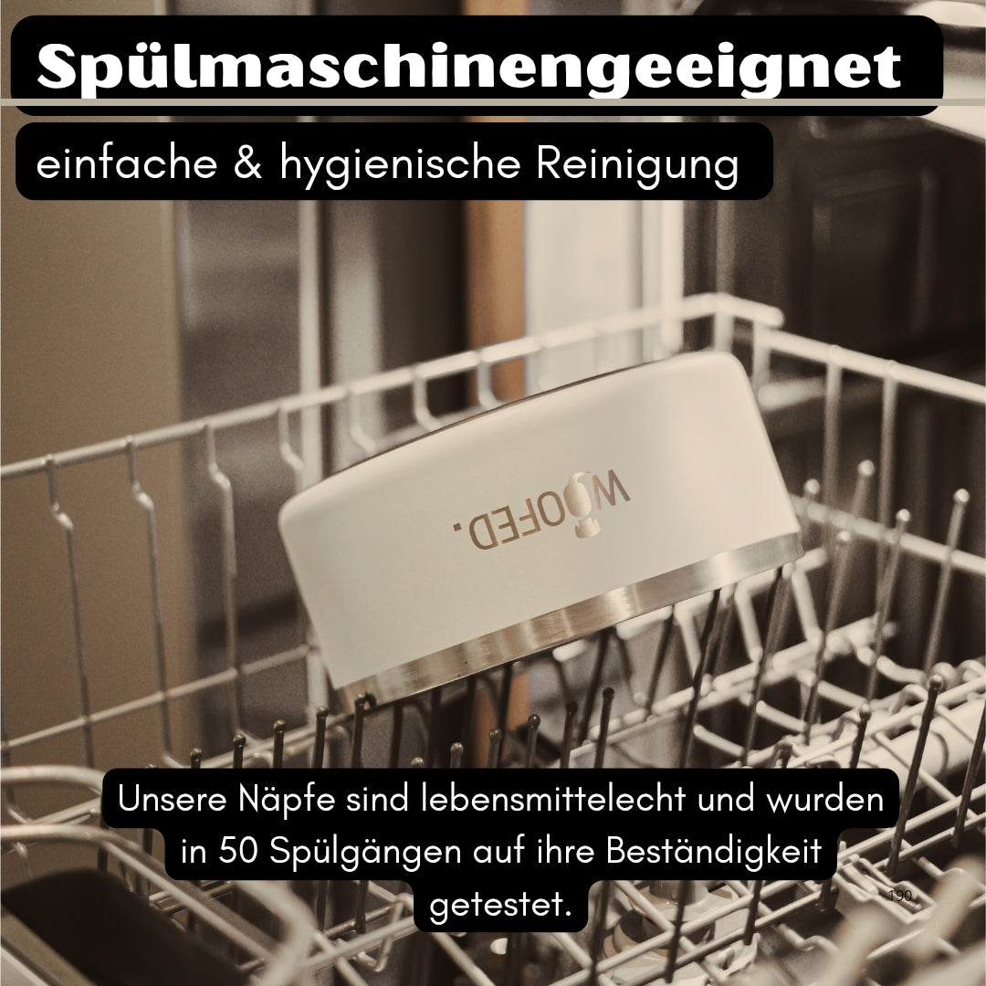 Premium Edelstahlnapf Creamy Beige