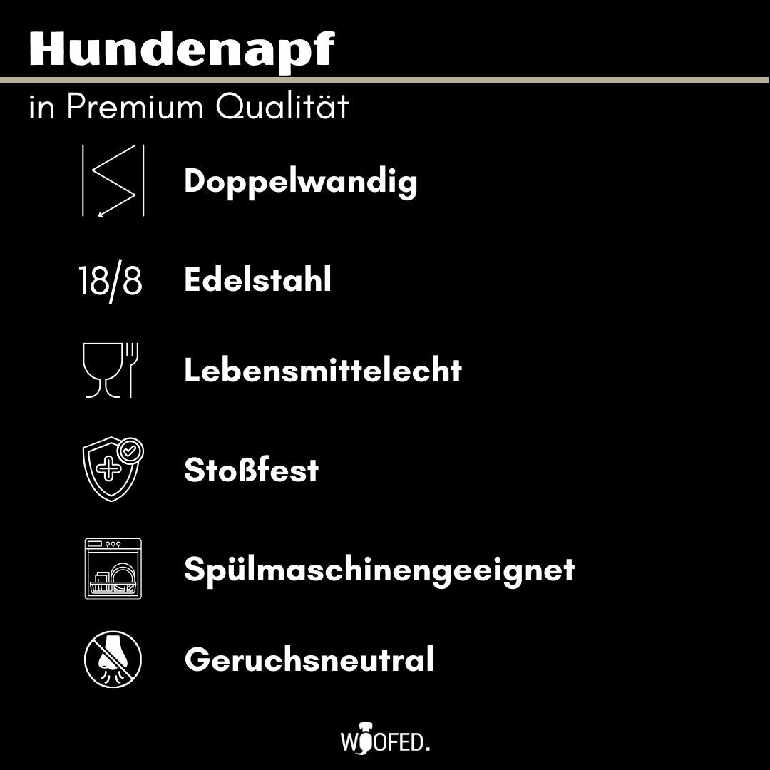 Premium Edelstahlnapf Creamy Beige